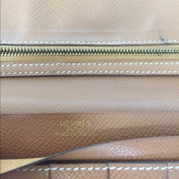 Hermes Brown Epsom Bearn Bifold Flap - Picture 8 of 11